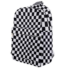 Illusion Checkerboard Black And White Pattern Classic Backpack by Vaneshart