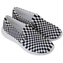 Illusion Checkerboard Black And White Pattern Men s Lightweight Slip Ons View3