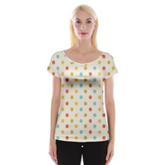 Polka Dots Dot Spots Cap Sleeve Top by Vaneshart