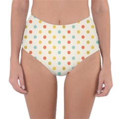 Polka Dots Dot Spots Reversible High-waist Bikini Bottoms by Vaneshart