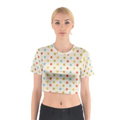 Polka Dots Dot Spots Cotton Crop Top by Vaneshart