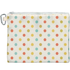 Polka Dots Dot Spots Canvas Cosmetic Bag (xxxl) by Vaneshart