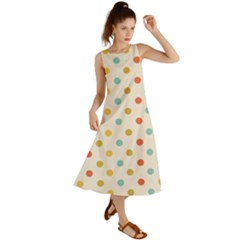 Polka Dots Dot Spots Summer Maxi Dress