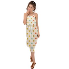 Polka Dots Dot Spots Waist Tie Cover Up Chiffon Dress