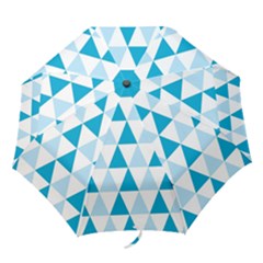 Abstract Modern Background Blue Folding Umbrellas by Vaneshart