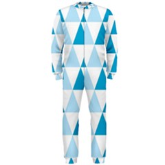 Abstract Modern Background Blue Onepiece Jumpsuit (men)  by Vaneshart