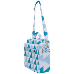 Abstract Modern Background Blue Crossbody Day Bag by Vaneshart