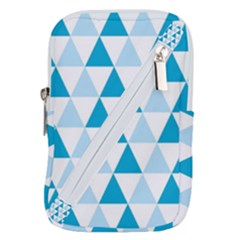 Abstract Modern Background Blue Belt Pouch Bag (large)