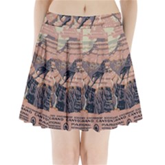 Vintage Travel Poster Grand Canyon Pleated Mini Skirt by Vaneshart