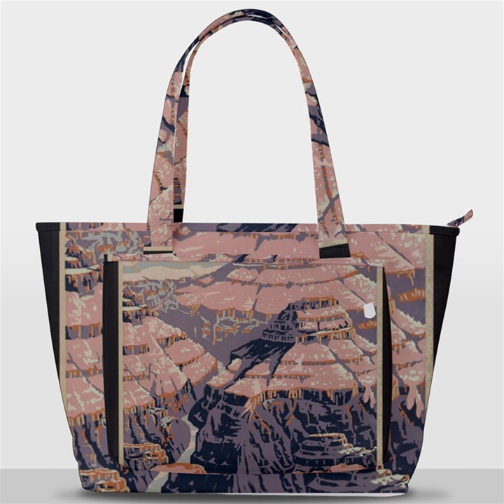 Vintage Travel Poster Grand Canyon Back Pocket Shoulder Bag 