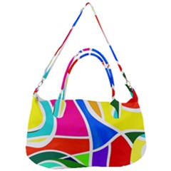 Abstract Background Removal Strap Handbag by Vaneshart