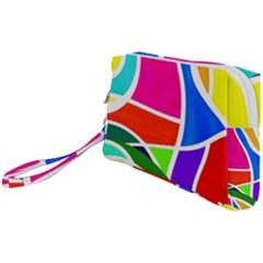 Abstract Background Wristlet Pouch Bag (small)