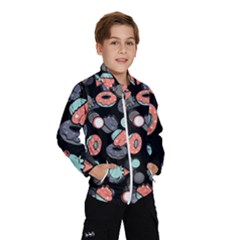 Seamless Sweets Background Kids  Windbreaker by Vaneshart