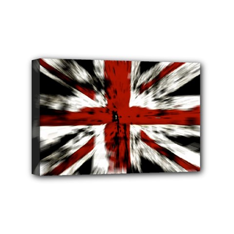 British Flag Mini Canvas 6  X 4  (stretched) by Vaneshart