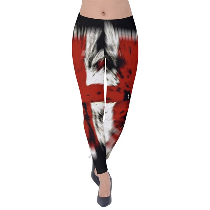 British Flag Velvet Leggings