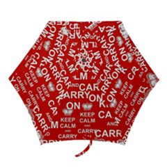 Keep Calm And Carry On Mini Folding Umbrellas by Vaneshart