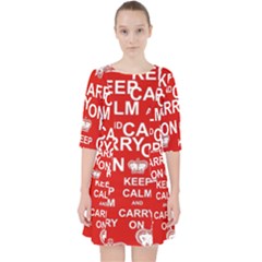 Keep Calm And Carry On Pocket Dress by Vaneshart