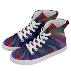 Abstract Paint Painting Watercolor Men s Hi-top Skate Sneakers