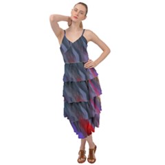 Abstract Paint Painting Watercolor Layered Bottom Dress