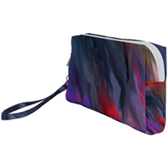 Abstract Paint Painting Watercolor Wristlet Pouch Bag (small)