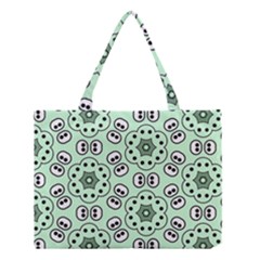 Background Texture Dots Pattern Medium Tote Bag by Vaneshart