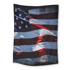 Grunge American Flag Medium Tapestry by Vaneshart