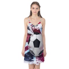 Soccer Ball With Great Britain Flag Camis Nightgown by Vaneshart