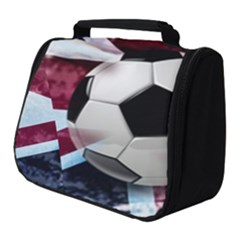 Soccer Ball With Great Britain Flag Full Print Travel Pouch (small) by Vaneshart