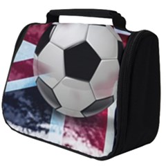 Soccer Ball With Great Britain Flag Full Print Travel Pouch (big) by Vaneshart