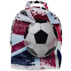 Soccer Ball With Great Britain Flag Mini Full Print Backpack by Vaneshart