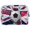 Soccer Ball With Great Britain Flag Make Up Pouch (Medium) View2