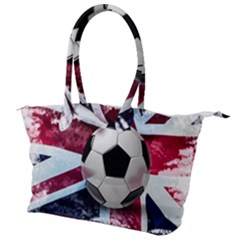 Soccer Ball With Great Britain Flag Canvas Shoulder Bag by Vaneshart