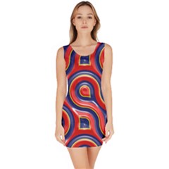 Pattern Curve Design Bodycon Dress by Vaneshart