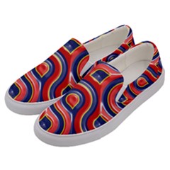 Pattern Curve Design Men s Canvas Slip Ons