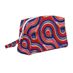 Pattern Curve Design Wristlet Pouch Bag (medium) by Vaneshart