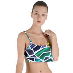 Mosaic Shapes Layered Top Bikini Top  by Vaneshart