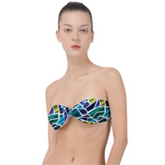 Mosaic Shapes Classic Bandeau Bikini Top 