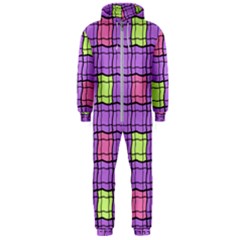 Background Pattern Seamless Hooded Jumpsuit (men) 