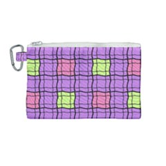 Background Pattern Seamless Canvas Cosmetic Bag (medium) by Vaneshart