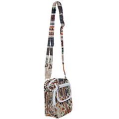 Feathers Birds Vintage Art Shoulder Strap Belt Bag