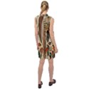 Feathers Birds Vintage Art Sleeveless Shirt Dress View2