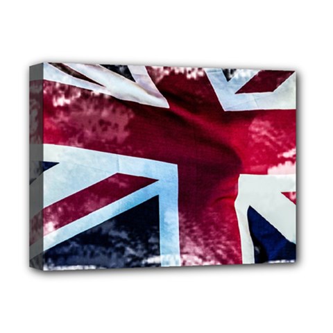 The British Flag Deluxe Canvas 16  X 12  (stretched)  by Vaneshart