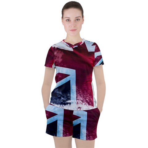 The British Flag Women s Tee And Shorts Set by Vaneshart