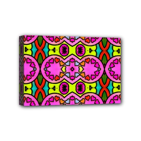 Abstract Background Pattern Mini Canvas 6  X 4  (stretched) by Vaneshart