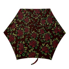 Flower Seamless Tile Background Mini Folding Umbrellas by Vaneshart