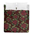 Flower Seamless Tile Background Duvet Cover Double Side (Full/ Double Size) View2