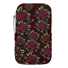 Flower Seamless Tile Background Waist Pouch (large)