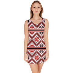 Folklore Ethnic Pattern Background Bodycon Dress by Vaneshart