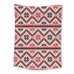 Folklore Ethnic Pattern Background Medium Tapestry by Vaneshart