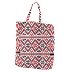 Folklore Ethnic Pattern Background Giant Grocery Tote by Vaneshart